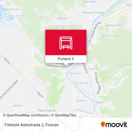 Mappa Filettole Autostrada 2