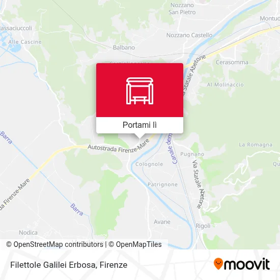 Mappa Filettole Galilei Erbosa