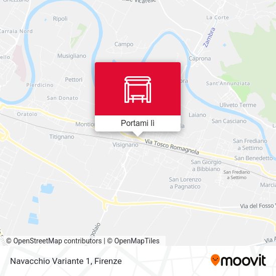 Mappa Navacchio Variante 1