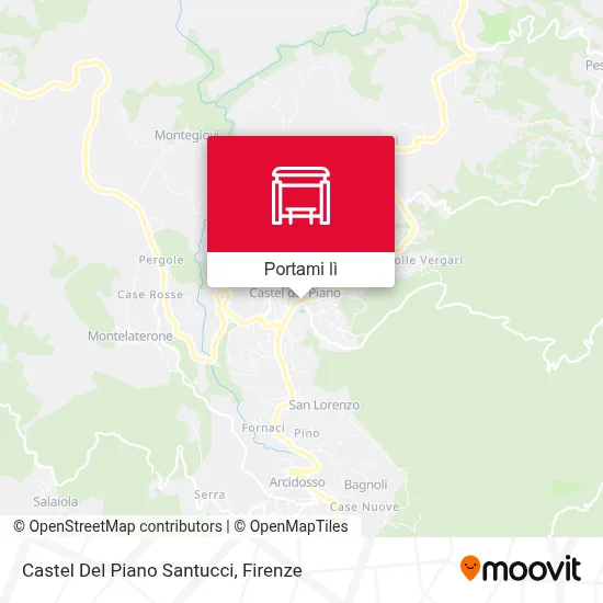 Mappa Castel Del Piano Santucci