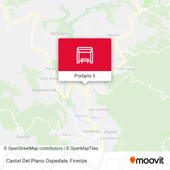 Mappa Castel Del Piano Ospedale