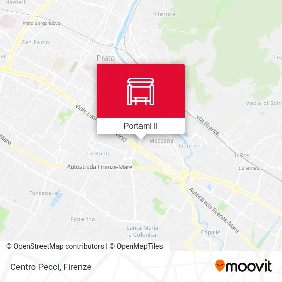 Mappa Centro Pecci