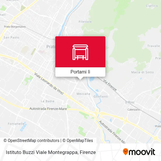 Mappa Istituto Buzzi Viale Montegrappa