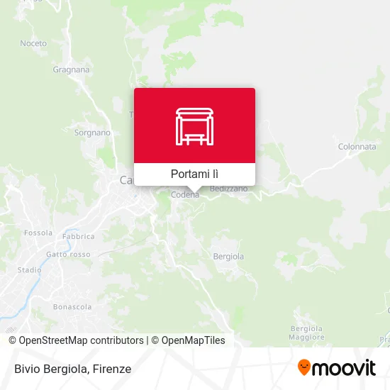 Mappa Bivio Bergiola