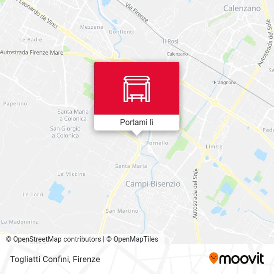 Mappa Togliatti Confini