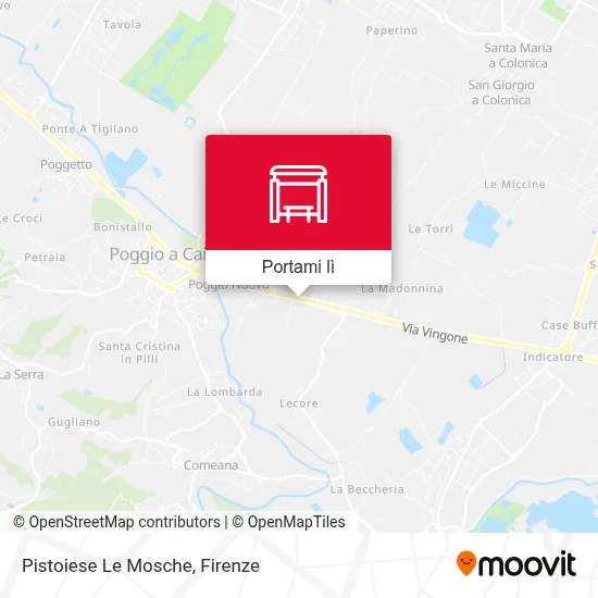 Mappa Pistoiese Le Mosche