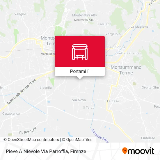 Mappa Pieve A Nievole Via Parroffia