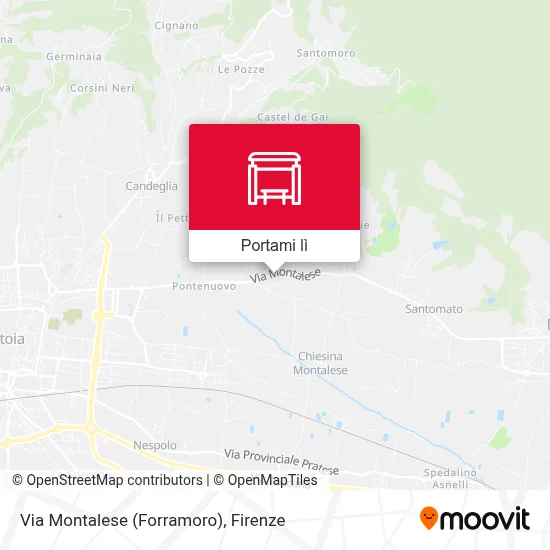 Mappa Via Montalese (Forramoro)
