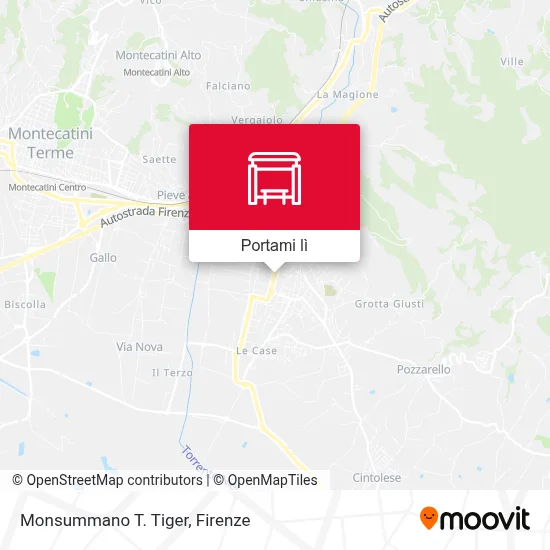 Mappa Monsummano T. Tiger