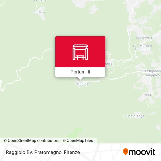 Mappa Raggiolo Bv. Pratomagno