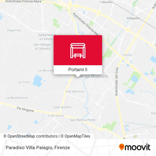 Mappa Paradiso Villa Palagio