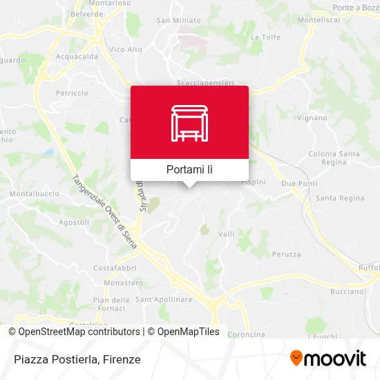 Mappa Piazza Postierla