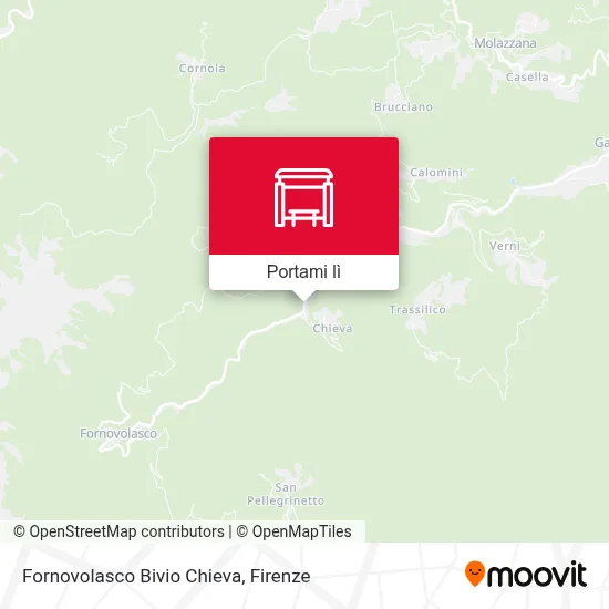 Mappa Fornovolasco Bivio Chieva