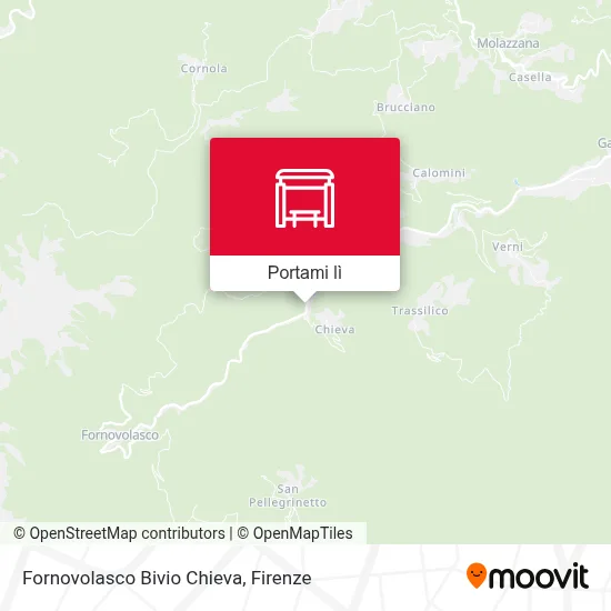 Mappa Fornovolasco Bivio Chieva