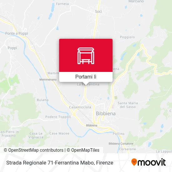 Mappa Strada Regionale 71-Ferrantina Mabo