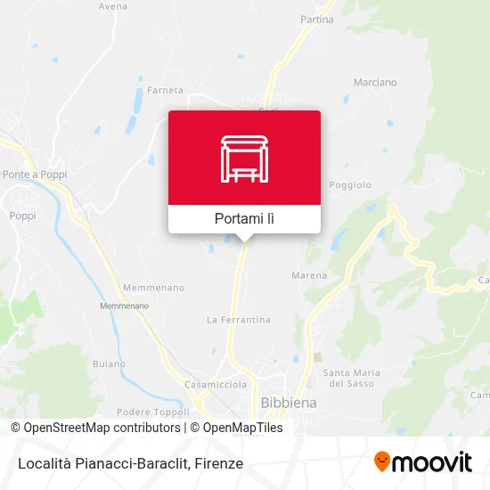 Mappa Località Pianacci-Baraclit