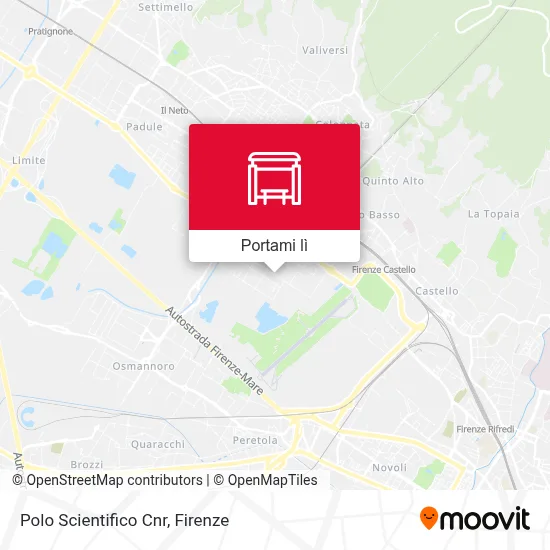 Mappa Polo Scientifico Cnr