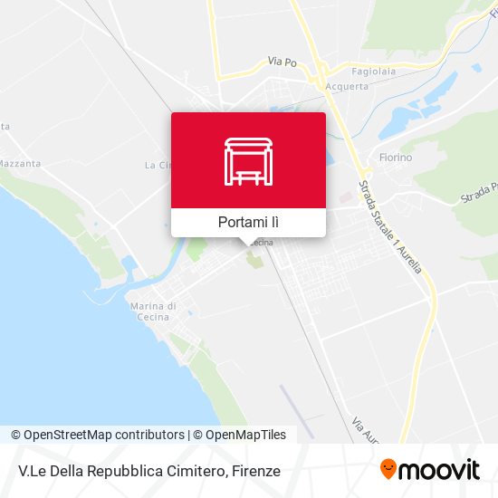 Mappa V.Le Della Repubblica Cimitero