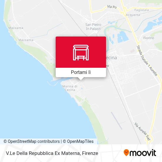 Mappa V.Le Della Repubblica Ex Materna