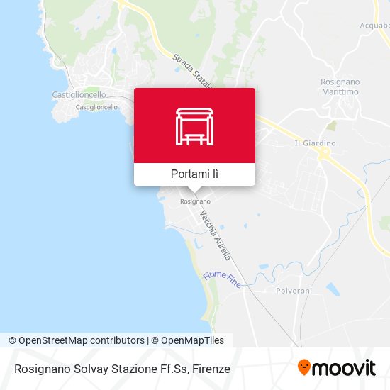 Mappa Rosignano Solvay Stazione Ff.Ss