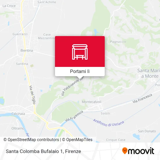 Mappa Santa Colomba Bufalaio 1