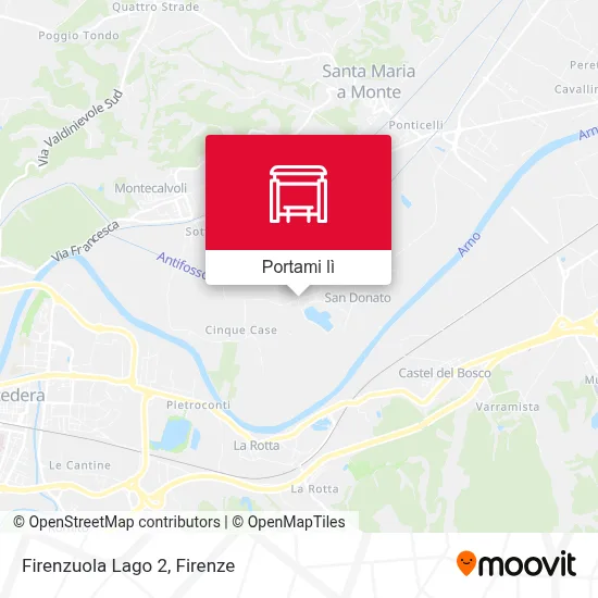 Mappa Firenzuola Lago 2