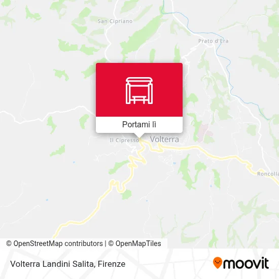 Mappa Volterra Landini Salita