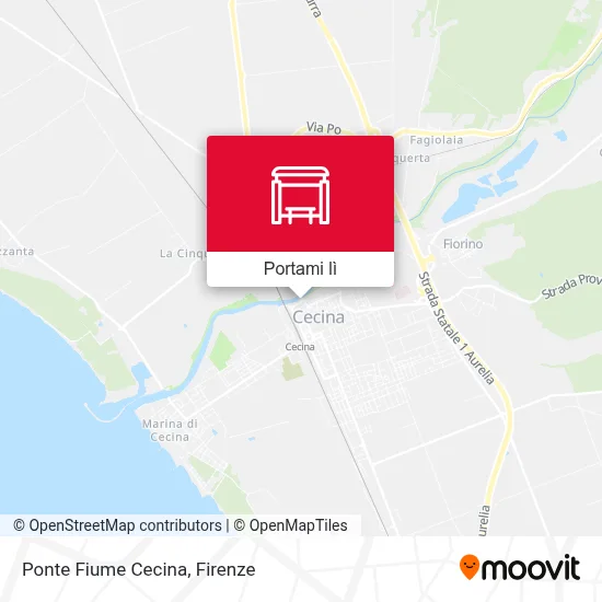 Mappa Ponte Fiume Cecina