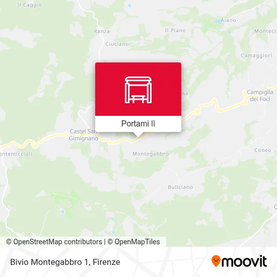 Mappa Bivio Montegabbro 1