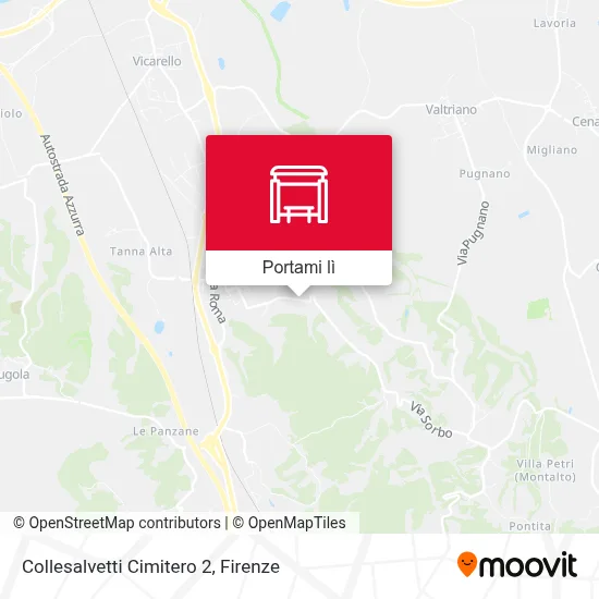 Mappa Collesalvetti Cimitero 2