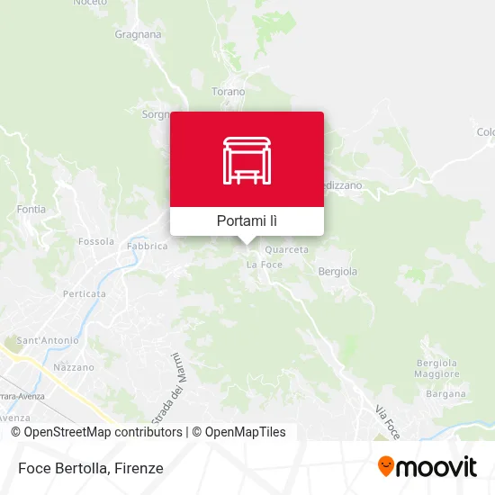 Mappa Foce Bertolla
