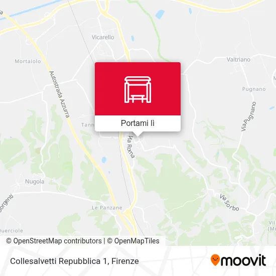 Mappa Collesalvetti Repubblica 1