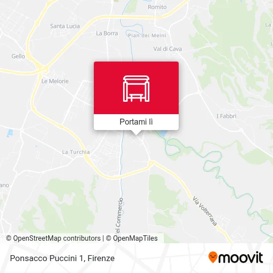 Mappa Ponsacco Puccini 1