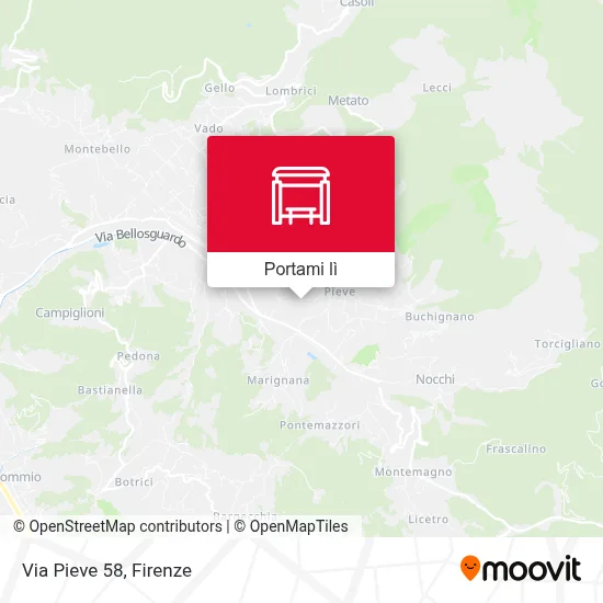 Mappa Via Pieve 58