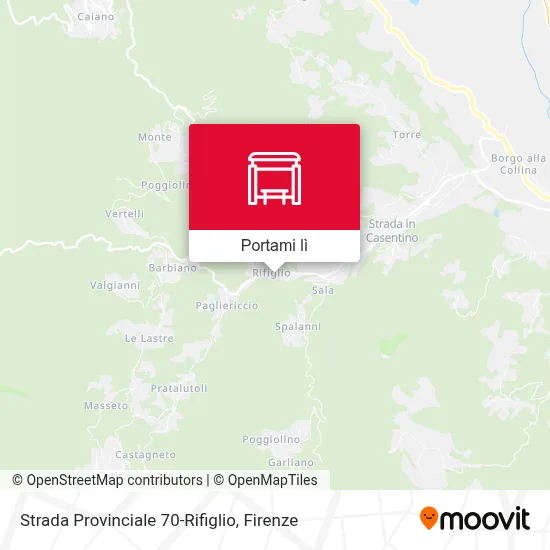 Mappa Strada Provinciale 70-Rifiglio