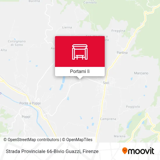 Mappa Strada Provinciale 66-Bivio Guazzi
