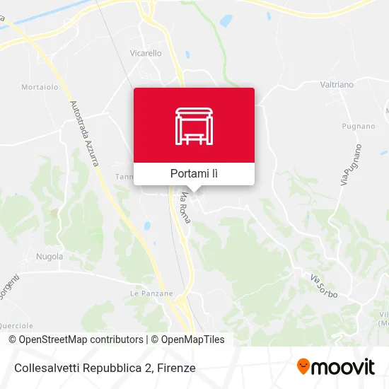 Mappa Collesalvetti Repubblica 2