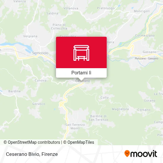 Mappa Ceserano Bivio