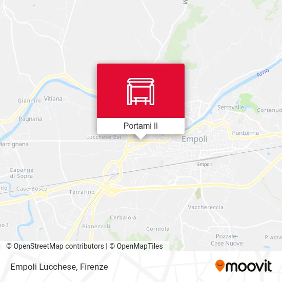 Mappa Empoli Lucchese