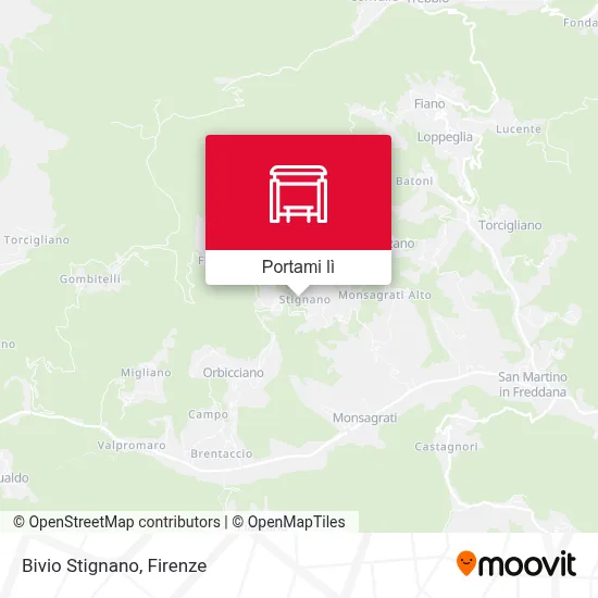 Mappa Bivio Stignano