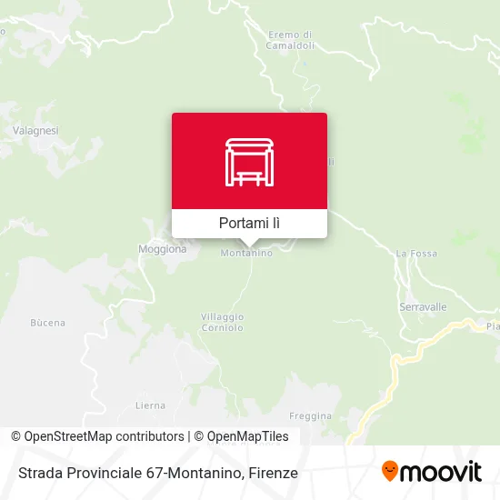Mappa Strada Provinciale 67-Montanino