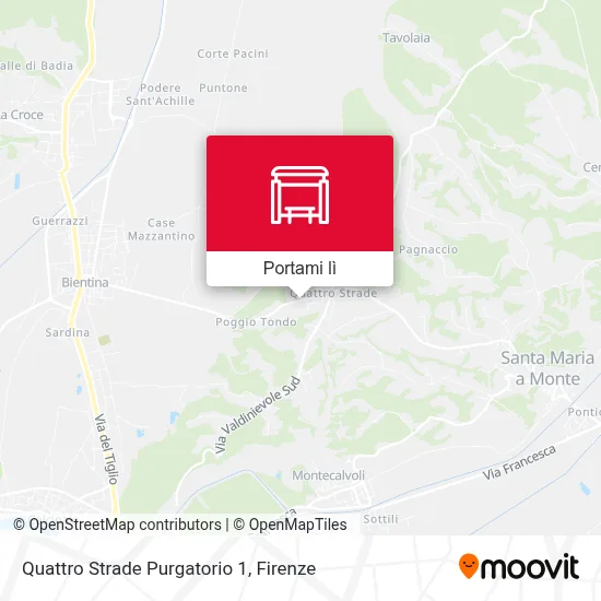 Mappa Quattro Strade Purgatorio 1