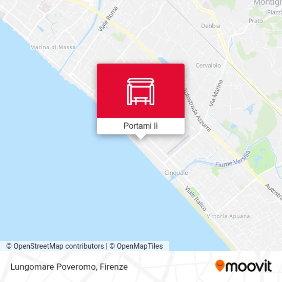 Mappa Lungomare Poveromo
