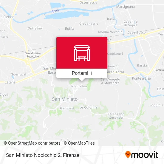 Mappa San Miniato Nocicchio 2