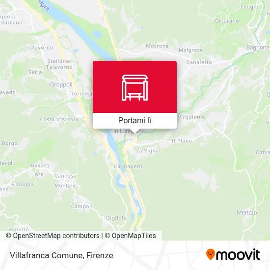 Mappa Villafranca Comune