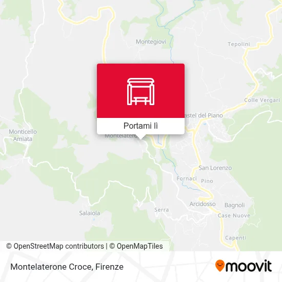 Mappa Montelaterone Croce