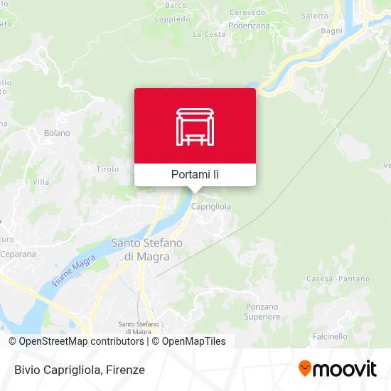 Mappa Bivio Caprigliola