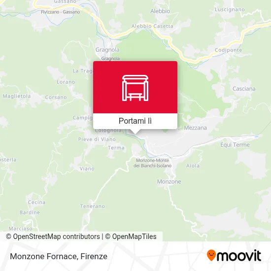 Mappa Monzone Fornace