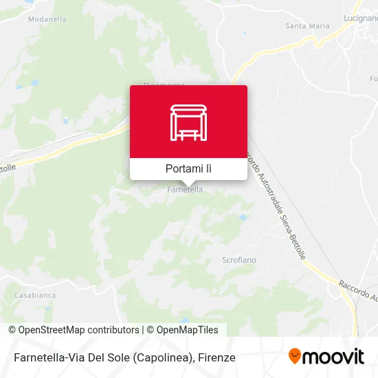 Mappa Farnetella-Via Del Sole (Capolinea)