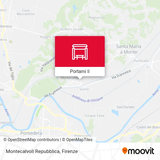 Mappa Montecalvoli Repubblica